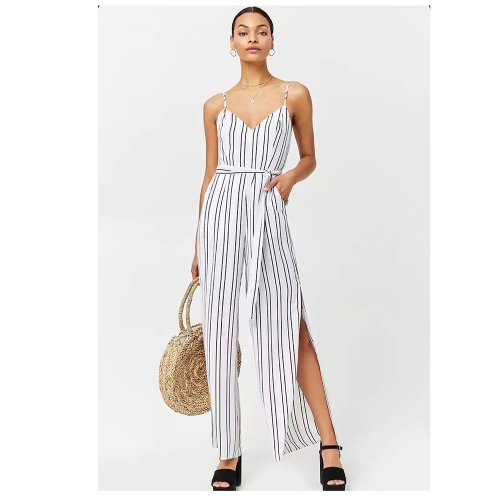 Forever 21 Striped Jumpsuit